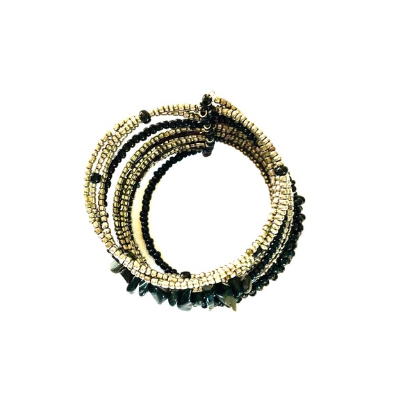 Expandable bead cuff bracelet - Picture 5 of 6